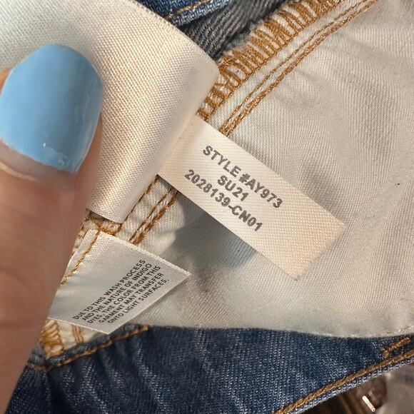 J. Crew High Rise Drapey Trouser Jean Full Length Wide Leg Medium Wash Blue - Picture 12 of 13